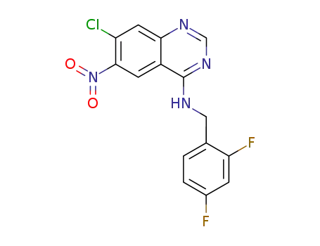 (7-chloro-6-nitro-quinazolin-4-yl)-(2,4-difluoro-benzyl)-amine