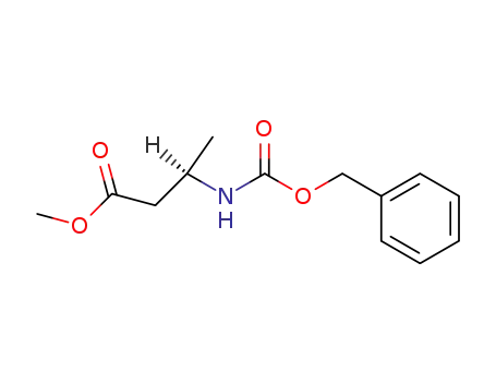 Molecular Structure of 142035-70-9 ((R)-Methyl 3-(((benzyloxy)carbonyl)aMino)butanoate)