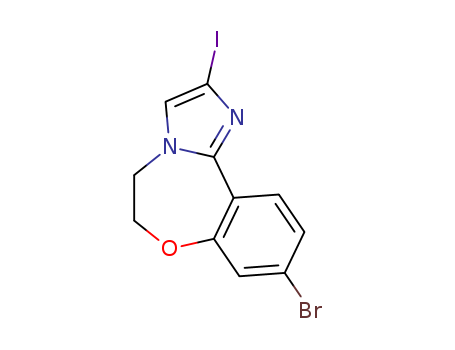 9-Bromo-5,6-dihydro-2-iodo-imidazo[1,2-d][1,4]benzoxazepine