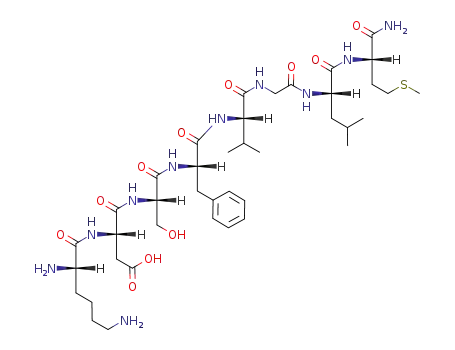 Lys-Asp-Ser-Phe-Val-Gly-Leu-Met-NH<sub>2</sub>