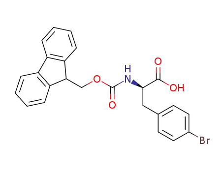 Molecular Structure of 198545-76-5 ((R)-N-Fmoc-4-Bromophenylalanine)