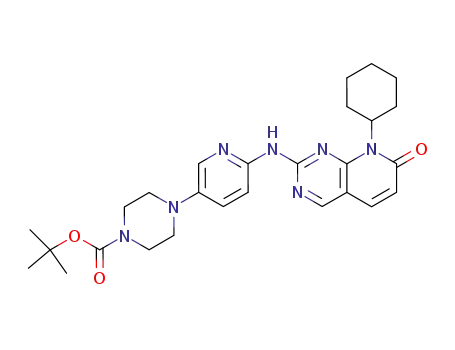 1-Piperazinecarboxylic acid,
4-[6-[(8-cyclohexyl-7,8-dihydro-7-oxopyrido[2,3-d]pyrimidin-2-yl)amino]-
3-pyridinyl]-, 1,1-dimethylethyl ester