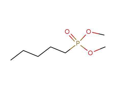 Molecular Structure of 6619-48-3 (Phosphonic acid, pentyl-, dimethyl ester)