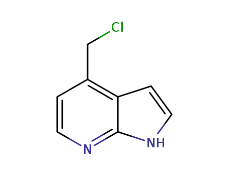 Molecular Structure of 1268390-67-5 (4-ChloroMethyl-1H-pyrrolo[2,3-b]pyridine)