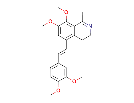 5-[(E)-2-(3,4-dimethoxyphenyl)ethenyl]-7,8-dimethoxy-1-methyl-3,4-dihydroisoquinoline