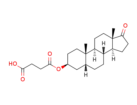 Molecular Structure of 5717-81-7 (5-BETA-ANDROSTAN-3-ALPHA-OL-17-ONE HEMISUCCINATE)