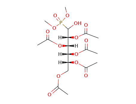 Molecular Structure of 112137-62-9 ((1Ξ)-<i>O</i><sup>2</sup>,<i>O</i><sup>3</sup>,<i>O</i><sup>4</sup>,<i>O</i><sup>5</sup>,<i>O</i><sup>6</sup>-pentaacetyl-1-dimethoxyphosphoryl-D-glucitol)