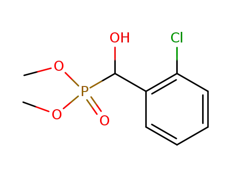 Molecular Structure of 6329-47-1 (dimethyl [(2-chlorophenyl)(hydroxy)methyl]phosphonate)
