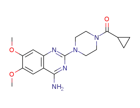 Piperazine,
1-(4-amino-6,7-dimethoxy-2-quinazolinyl)-4-(cyclopropylcarbonyl)-