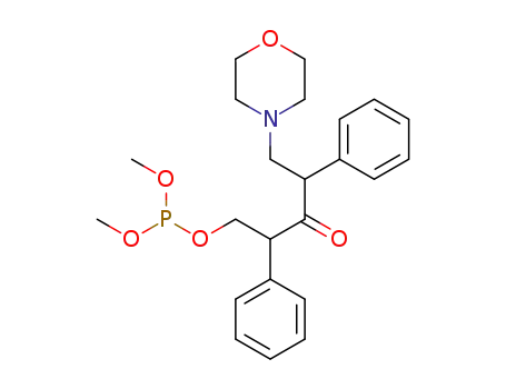 Phosphorous acid, dimethyl 5-(4-morpholinyl)-3-oxo-2,4-diphenylpentyl
ester