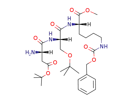 2-[2-(2-amino-3-<i>tert</i>-butoxycarbonyl-propionylamino)-3-<i>tert</i>-butoxy-propionylamino]-6-benzyloxycarbonylamino-hexanoic acid methyl ester