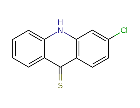 Molecular Structure of 95112-15-5 (9(10H)-Acridinethione, 3-chloro-)