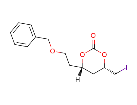 (-)-(4S,6S)-4-[2-(benzyloxy)ethyl]-6-(iodomethyl)-1,3-dioxan-2-one