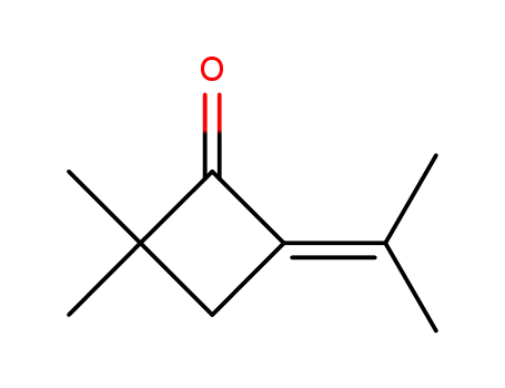 Molecular Structure of 20989-95-1 (Cyclobutanone, 2,2-dimethyl-4-(1-methylethylidene)-)