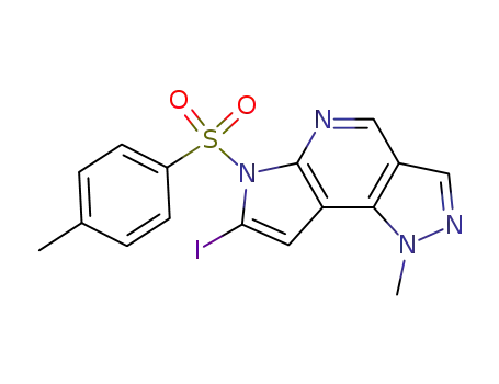 7-iodo-1-methyl-6-tosyl-1,6-dihydropyrazolo[3,4-d]pyrrolo[2,3-b]pyridine