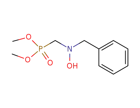 Molecular Structure of 140173-70-2 (Phosphonic acid, [[hydroxy(phenylmethyl)amino]methyl]-, dimethyl ester)