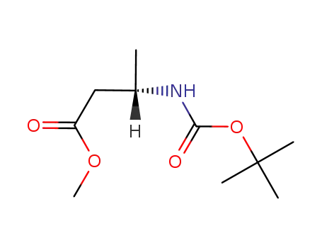 Molecular Structure of 106539-14-4 (METHYL (S)-3-BOC-AMINOBUTYRATE)