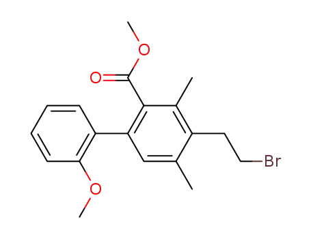 [1,1'-Biphenyl]-2-carboxylic acid,
4-(2-bromoethyl)-2'-methoxy-3,5-dimethyl-, methyl ester
