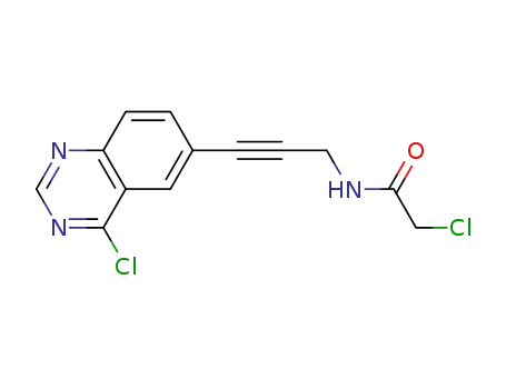 Acetamide, 2-chloro-N-[3-(4-chloro-6-quinazolinyl)-2-propynyl]-