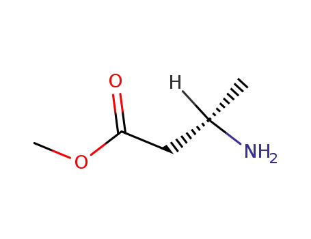 Molecular Structure of 83509-89-1 (Butanoic acid, 3-amino-, methyl ester, (3S)-)