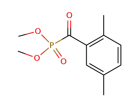 Molecular Structure of 89187-63-3 (Phosphonic acid, (2,5-dimethylbenzoyl)-, dimethyl ester)