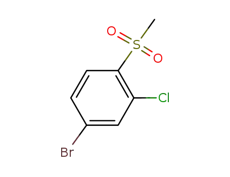 Molecular Structure of 648905-09-3 (4-BroMo-2-chloro-1-Methanesulfonylbenzene)