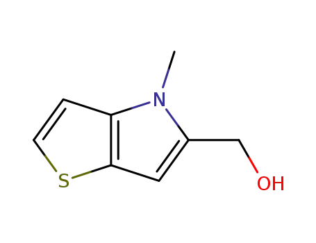 Molecular Structure of 121933-59-3 ((4-METHYL-4H-THIENO[3,2-B]PYRROL-5-YL)METHANOL)