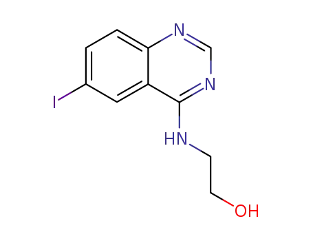 Molecular Structure of 99071-39-3 (2-(6-iodoquinazolin-4-ylamino)ethanol)