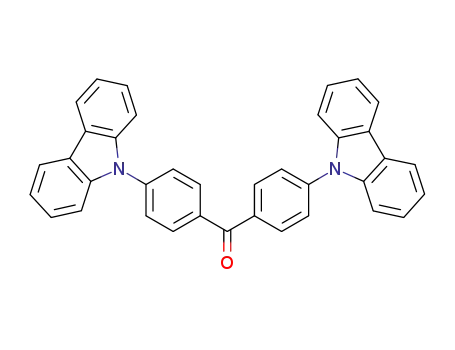 Molecular Structure of 1030630-68-2 (4,4′-bis(9-carbazolyl)benzophenone)