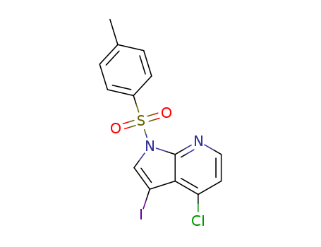 4-Chloro-3-iodo-1-[(4-methylphenyl)sulfonyl]-1H-pyrrolo[2,3-b]pyridine cas  869335-20-6