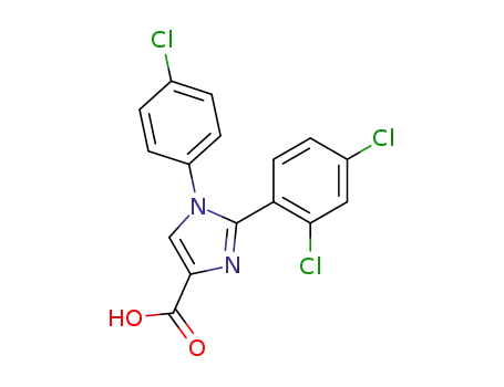 1H-Imidazole-4-carboxylic acid,
1-(4-chlorophenyl)-2-(2,4-dichlorophenyl)-