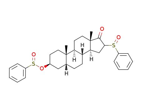 Molecular Structure of 111119-49-4 (16ξ-phenylsulfinyl-3β-phenylsylfinyloxy-5β-androstan-17-one)