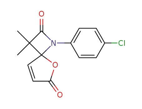 1-(4-chloro-phenyl)-3,3-dimethyl-5-oxa-1-aza-spiro[3.4]oct-7-ene-2,6-dione