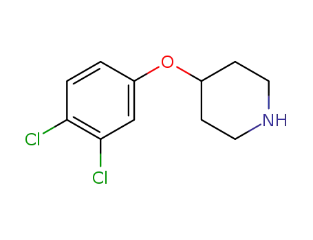 Molecular Structure of 245057-73-2 (4-(3,4-DICHLOROPHENOXY)PIPERIDINE)
