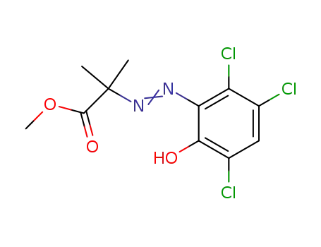 α-(3,5,6-Trichlor-2-hydroxy-phenylazo)-isobuttersaeure-methylester