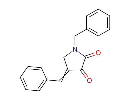 Molecular Structure of 35921-35-8 (1-benzyl-4-benzylidenepyrrolidine-2,3-dione)