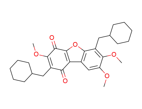 1,4-Dibenzofurandione, 2,6-bis(cyclohexylmethyl)-3,7,8-trimethoxy-