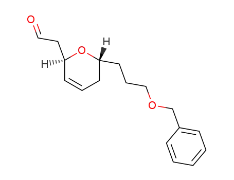 2H-Pyran-2-acetaldehyde, 5,6-dihydro-6-[3-(phenylmethoxy)propyl]-,
(2R,6R)-