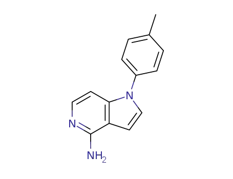 Molecular Structure of 122379-57-1 (1-p-Tolyl-1H-pyrrolo[3,2-c]pyridin-4-ylamine)
