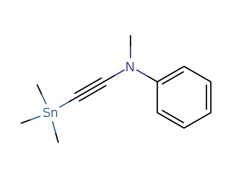 N-Methyl-N-(trimethylstannylethinyl)anilin