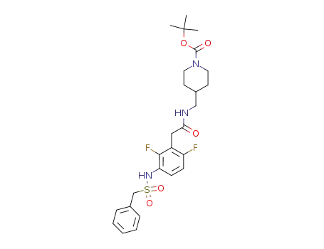 tert-butyl 4-{[({3-[(benzylsulfonyl)amino]-2,6-difluorophenyl}acetyl)amino]methyl}piperidine-1-carboxylate
