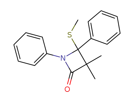 3,3-dimethyl-4-methylthio-1,4-diphenylazetidin-2-one