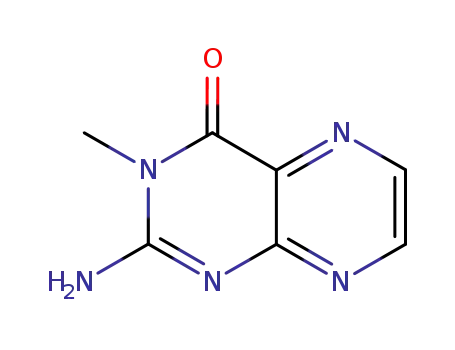 Molecular Structure of 941-90-2 ((2E)-2-imino-3-methyl-2,4a-dihydropteridin-4(3H)-one)