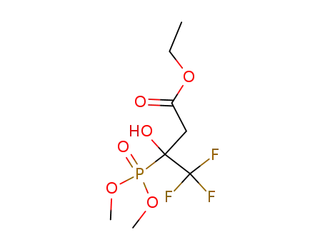 Molecular Structure of 2708-63-6 (Dimethyl-2-ethoxycarbonyl-1-hydroxy-1-trifluormethyl-ethylphosphonat)