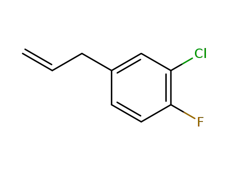 Molecular Structure of 121626-73-1 (1-allyl-3-chloro-4-fluorobenzene)
