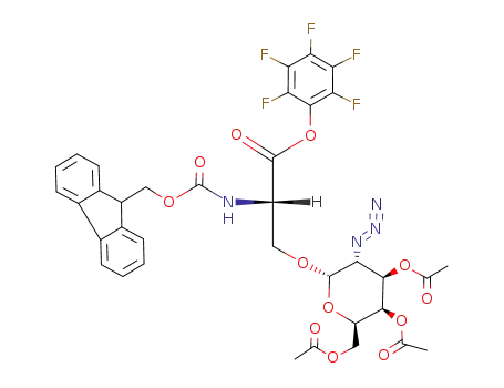 N<sup>α</sup>-(9H-fluoren-9-yl)methoxycarbonyl-O-(3,4,6-tri-O-acetyl-2-azido-2-deoxy-α-D-galactopyranosyl)-L-serine pentafluorophenyl ester