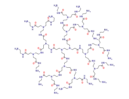 Molecular Structure of 93376-66-0 (pamam dendrimer, generation 2 solution)