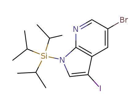 5-BROMO-3-IODO-1-TRIISOPROPYLSILANYL-1H-PYRROLO[2,3-B]PYRIDINE