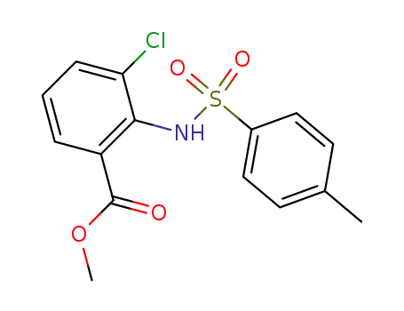 Molecular Structure of 247237-41-8 (N-p-toluenesulfonyl-3-chloroanthranilic acid methyl ester)