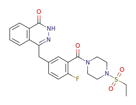 4-[[3-(4-ethylsulfonylpiperazine-1-carbonyl)-4-fluorophenyl]methyl]-2H-phthalazin-1-one